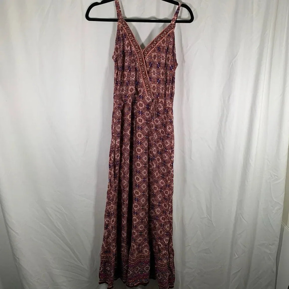 Maurices Maxi Dress Women's Small Pink Floral Sleeveless Pullover Sundress - Picture 1 of 13